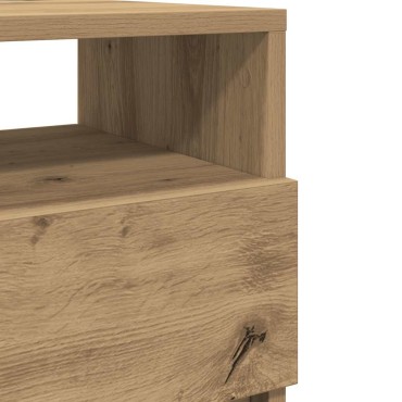 vidaXL Κομοδίνο με 2 συρτάρια Αρτισιανή Δρυς 40x33x60cm 1 τεμ.