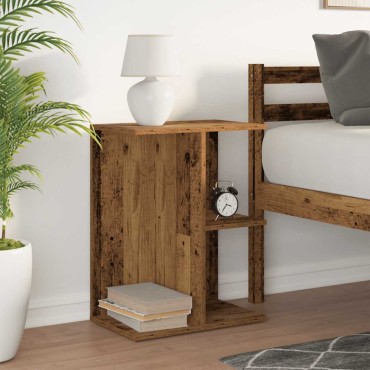 vidaXL Κομοδίνο Όψη Παλαιού Ξύλου 46,5x29x61cm από Επεξεργασμένο Ξύλο 1 τεμ.