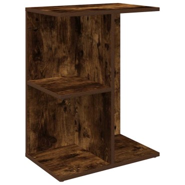 vidaXL Κομοδίνο Καπνιστή Δρυς 46,5x29x61cm Επεξεργασμένο Ξύλο 1 τεμ.