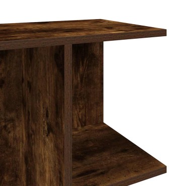 vidaXL Κομοδίνο Καπνιστή Δρυς 46,5x29x61cm Επεξεργασμένο Ξύλο 1 τεμ.