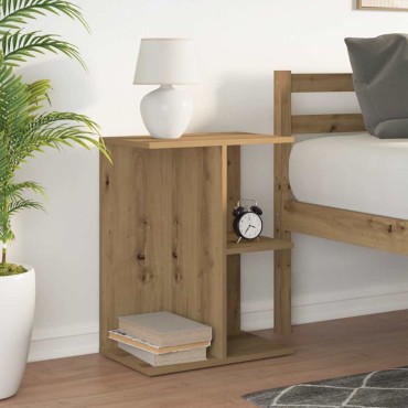 vidaXL Κομοδίνο Αρτισιανή Δρυς 46,5x29x61cm από Επεξεργασμένο Ξύλο 1 τεμ.