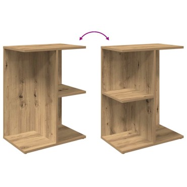 vidaXL Κομοδίνο Αρτισιανή Δρυς 46,5x29x61cm από Επεξεργασμένο Ξύλο 1 τεμ.