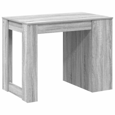 vidaXL Γραφείο με συρτάρι και ράφι Γκρι Sonoma 102x62x77,5cm