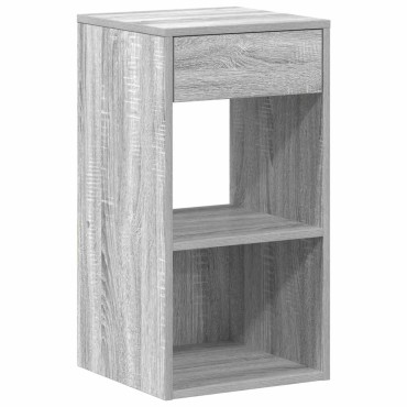 vidaXL Κομοδίνο με συρτάρι Γκρι Sonoma 35x34x66,5cm 1 τεμ.