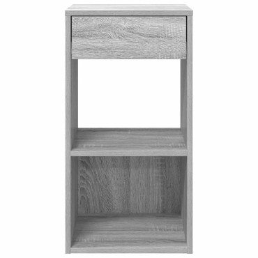 vidaXL Κομοδίνο με συρτάρι Γκρι Sonoma 35x34x66,5cm 1 τεμ.
