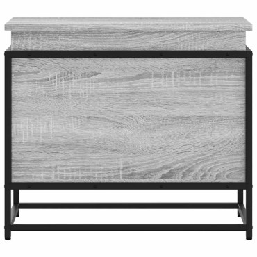 vidaXL Κουτί Αποθήκευσης με Γκρι Sonoma 60x40x51,5 εκ. Επεξ. Ξύλο