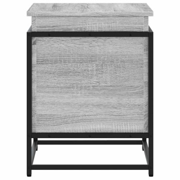 vidaXL Κουτί Αποθήκευσης με Γκρι Sonoma 60x40x51,5 εκ. Επεξ. Ξύλο