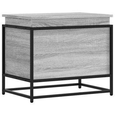 vidaXL Κουτί Αποθήκευσης με Γκρι Sonoma 60x40x51,5 εκ. Επεξ. Ξύλο