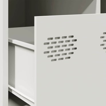 vidaXL Τραπεζάκι Σαλονιού Λευκό 68,5x50x43,5cm Χάλυβα Ψυχρής Έλασης 1 τεμ.