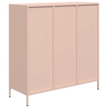 vidaXL Ντουλάπι Ροζ 101,5x39x103,5cm από Χάλυβα 1 τεμ.