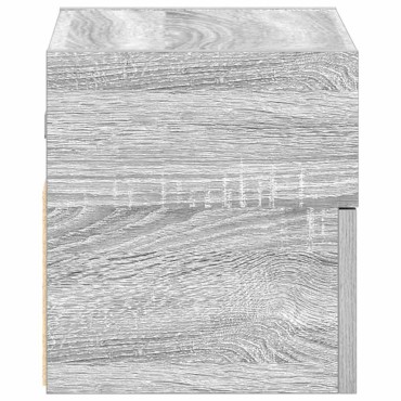 vidaXL Κομοδίνα Επιτοίχια Γκρι Sonoma 45x26x28,5cm 1 τεμ.