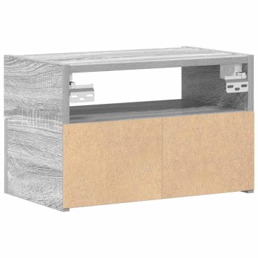 vidaXL Κομοδίνα Επιτοίχια Γκρι Sonoma 45x26x28,5cm 1 τεμ.