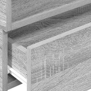 vidaXL Κομοδίνα Επιτοίχια Γκρι Sonoma 45x26x28,5cm 1 τεμ.