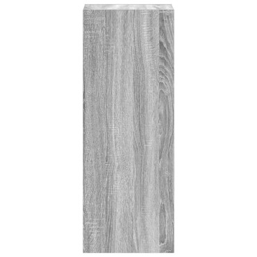 vidaXL Βιβλιοθήκη Στοιβαζόμενα Γκρι Sonoma 30x30x80cm Επεξ. Ξύλο 1 τεμ.