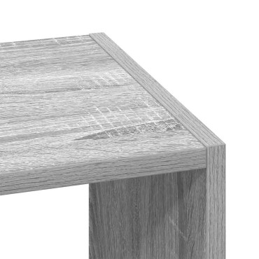 vidaXL Βιβλιοθήκη Στοιβαζόμενα Γκρι Sonoma 30x30x80cm Επεξ. Ξύλο 1 τεμ.