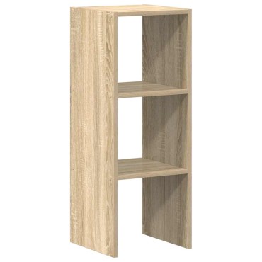 vidaXL Βιβλιοθήκη Στοιβαζόμενα Sonoma Δρυς 30x30x80cm Επεξ. Ξύλο 1 τεμ.