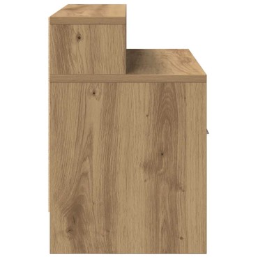 vidaXL Κομοδίνο με συρτάρι Αρτισιανή Δρυς 51x31x47cm 1 τεμ.