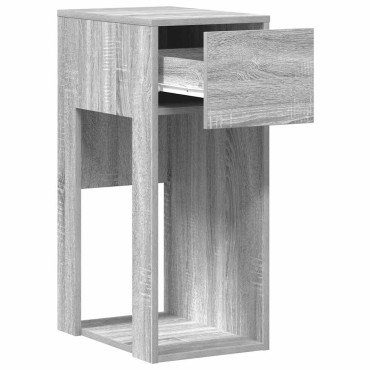 vidaXL Βάση πύργου υπολογιστή με συρτάρι Γκρι Sonoma 30x44x74cm 1 τεμ.