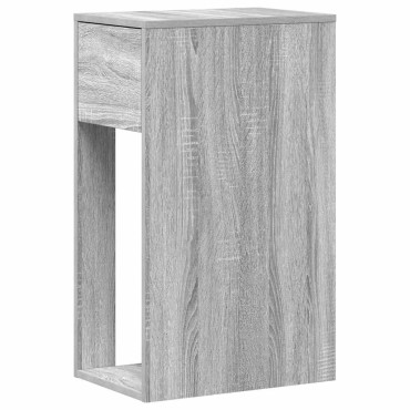 vidaXL Βάση πύργου υπολογιστή με συρτάρι Γκρι Sonoma 30x44x74cm 1 τεμ.