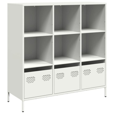 vidaXL Ντουλάπι Λευκό 101,5x39x103,5cm από Χάλυβα 1 τεμ.