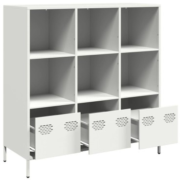 vidaXL Ντουλάπι Λευκό 101,5x39x103,5cm από Χάλυβα 1 τεμ.