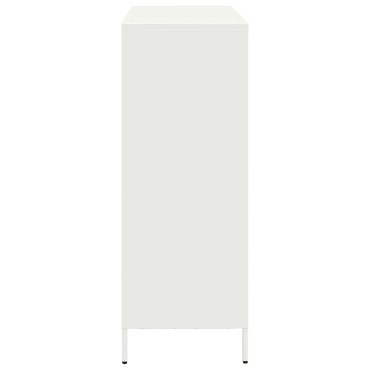 vidaXL Ντουλάπι Λευκό 101,5x39x103,5cm από Χάλυβα 1 τεμ.
