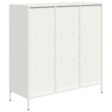 vidaXL Ντουλάπι Λευκό 101,5x39x103,5cm από Χάλυβα 1 τεμ.