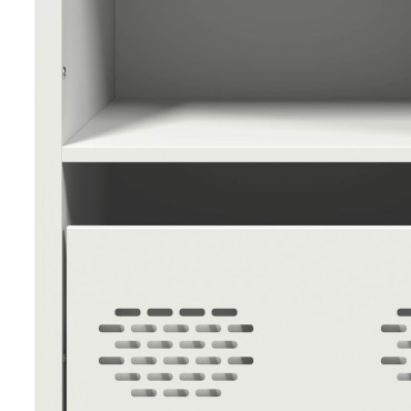 vidaXL Ντουλάπι Λευκό 101,5x39x103,5cm από Χάλυβα 1 τεμ.