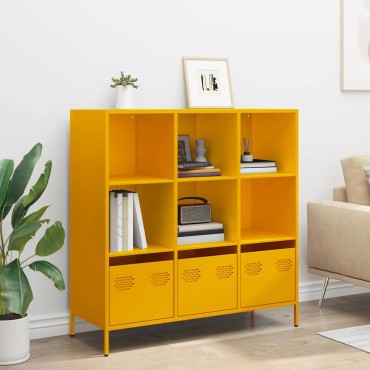 vidaXL Ντουλάπι Μουσταρδί 101,5x39x103,5cm από Ατσάλι 1 τεμ.