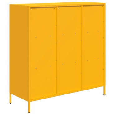 vidaXL Ντουλάπι Μουσταρδί 101,5x39x103,5cm από Ατσάλι 1 τεμ.