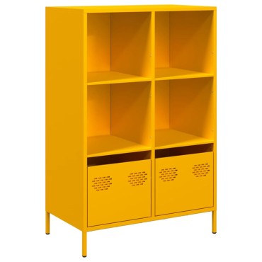 vidaXL Ντουλάπι Μουσταρδί 68x39x103,5cm από Ατσάλι 1 τεμ.