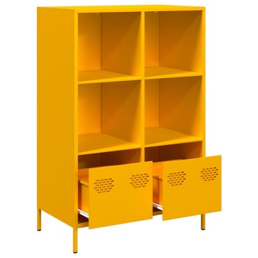 vidaXL Ντουλάπι Μουσταρδί 68x39x103,5cm από Ατσάλι 1 τεμ.