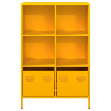 vidaXL Ντουλάπι Μουσταρδί 68x39x103,5cm από Ατσάλι 1 τεμ.