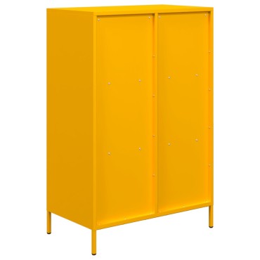 vidaXL Ντουλάπι Μουσταρδί 68x39x103,5cm από Ατσάλι 1 τεμ.