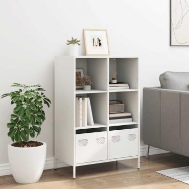 vidaXL Ντουλάπα Λευκό 68x39x103,5cm από Χάλυβα 1 τεμ.