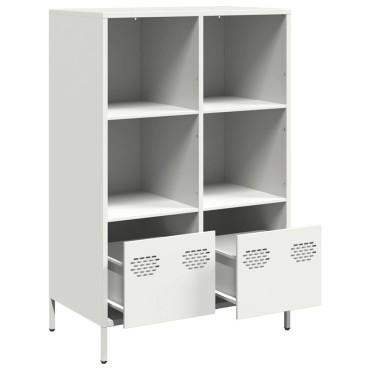vidaXL Ντουλάπα Λευκό 68x39x103,5cm από Χάλυβα 1 τεμ.