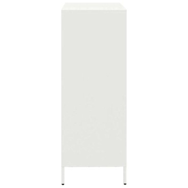 vidaXL Ντουλάπα Λευκό 68x39x103,5cm από Χάλυβα 1 τεμ.
