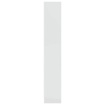 vidaXL Βιβλιοθήκη Γυαλιστερό Λευκό 40x24x143cm Επεξεργασμένο Ξύλο 1 τεμ.