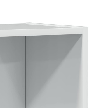 vidaXL Βιβλιοθήκη Γυαλιστερό Λευκό 40x24x143cm Επεξεργασμένο Ξύλο 1 τεμ.