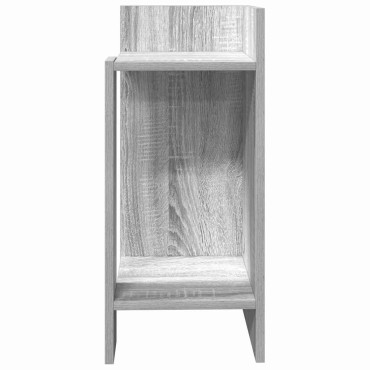vidaXL Τραπεζάκια 2 τεμ. με ράφι Γκρι Sonoma 25,5x27x60cm