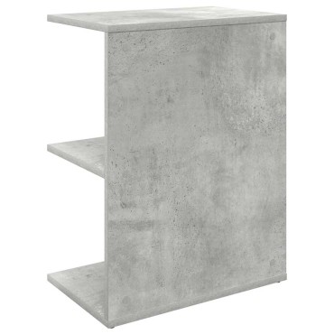 vidaXL Κομοδίνα 2 τεμ. Γκρι Σκυροδέματος 46,5x29x61cm από Επεξ. Ξύλο