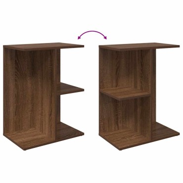 vidaXL Κομοδίνο Καφέ Δρυς 46,5x29x61cm από Επεξεργασμένο Ξύλο 1 τεμ.