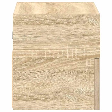 vidaXL Κομοδίνα Επιτοίχια 2 τεμ. Sonoma Δρυς 45x26x28,5cm