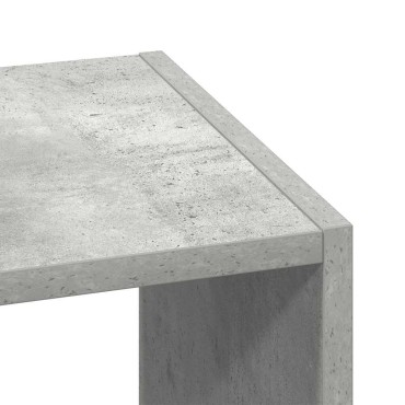 vidaXL Βιβλιοθήκη Στοιβαζόμενα Γκρι Σκυροδ. 30x30x80cm Επεξ. Ξύλο 1 τεμ.