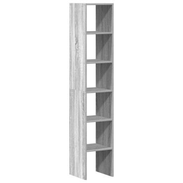 vidaXL Βιβλιοθήκες 2 τεμ. Στοιβαζόμενα Γκρι Sonoma 30x30x80cm