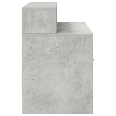 vidaXL Κομοδίνο με συρτάρι Γκρι Σκυροδέματος 51x31x47cm 1 τεμ.
