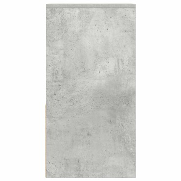 vidaXL Κομοδίνο με συρτάρι Γκρι Σκυροδέματος 35x34x66,5cm 1 τεμ.
