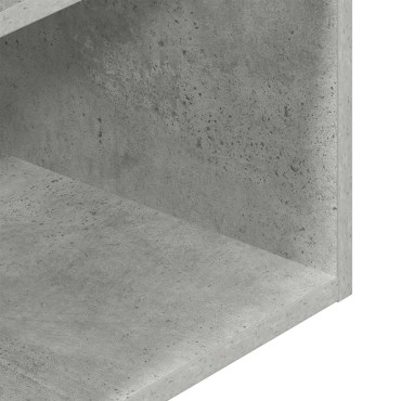 vidaXL Κομοδίνο με συρτάρι Γκρι Σκυροδέματος 35x34x66,5cm 1 τεμ.