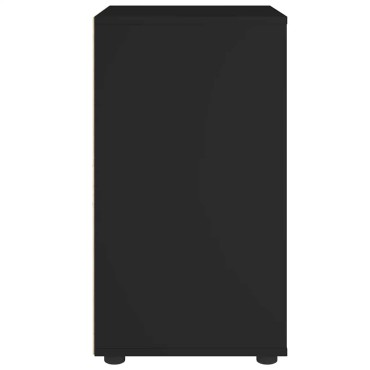 vidaXL Sideboard "VISNES" Μαύρο 60x40x73cm Ξύλο μηχανής