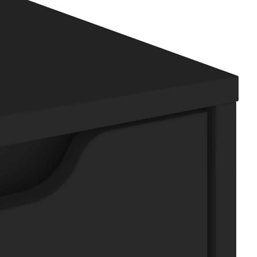 vidaXL Sideboard "VISNES" Μαύρο 60x40x73cm Ξύλο μηχανής